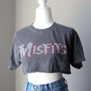 Misfits Cropped Band Tee